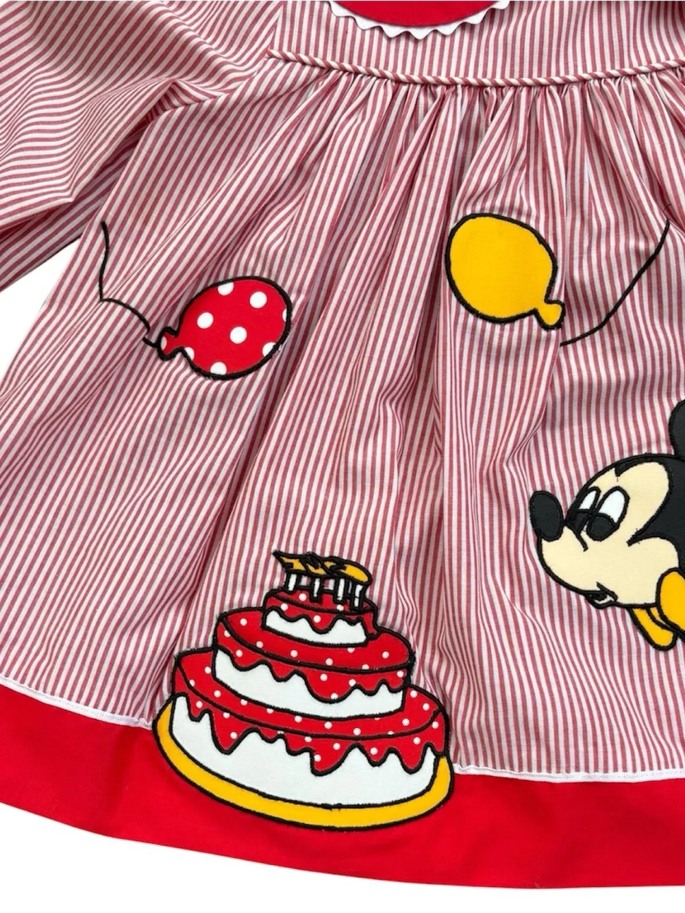 VINTAGE MINNIE'S CORNER BY YOUNGLAND MICKEY MOUSE BIRTHDAY DRESS SIZE 2T Disney
